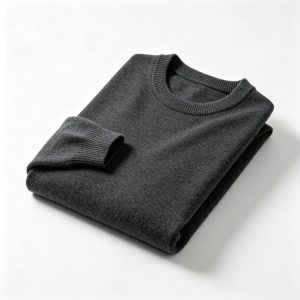 Dark GrayCrew-Neck Knit Sweater