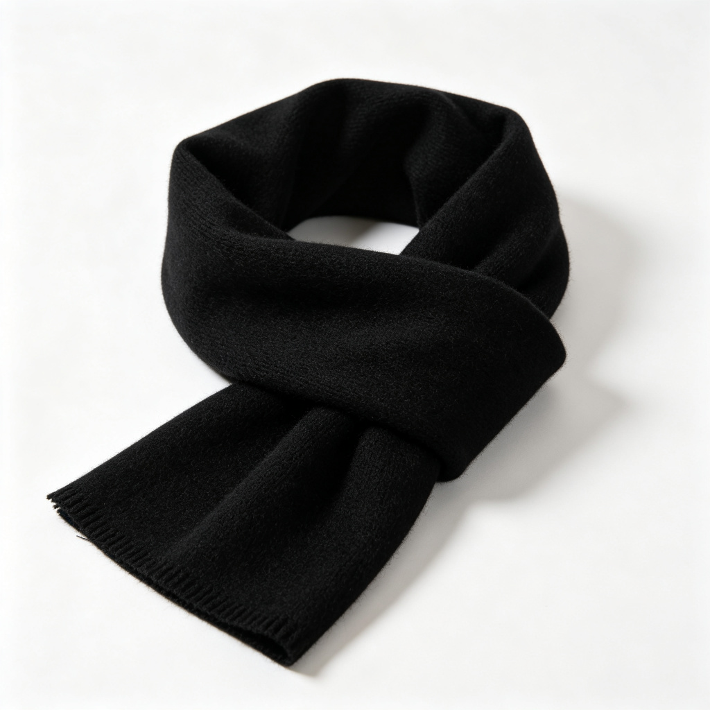 Black Cashmere Scarf