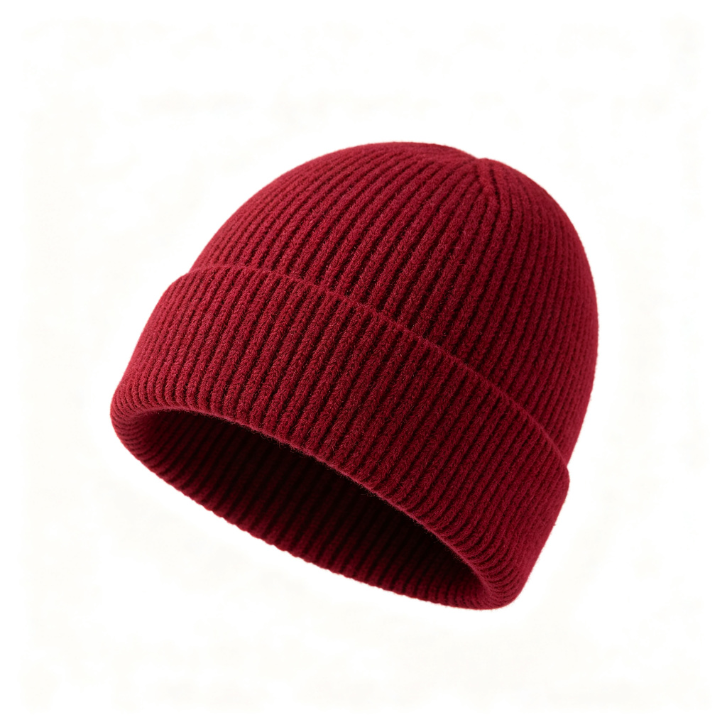 Burgundy Knit Beanie