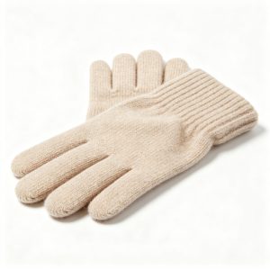 BeigeWool Knit Gloves