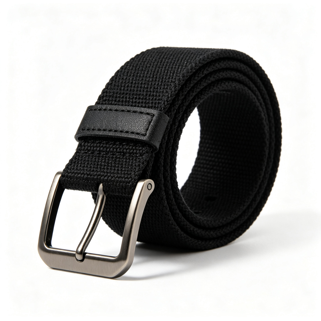 Black Canvas Belt