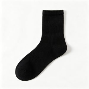 BlackCotton Crew Socks