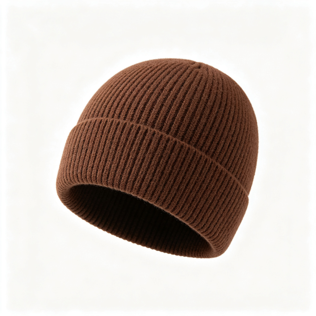 Coffee Brown Knit Beanie