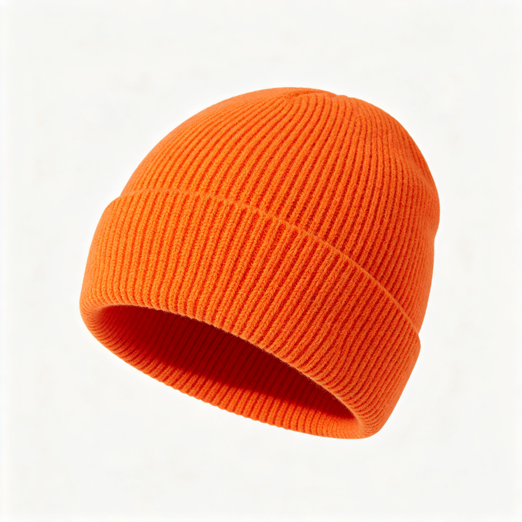 Orange Knit Beanie