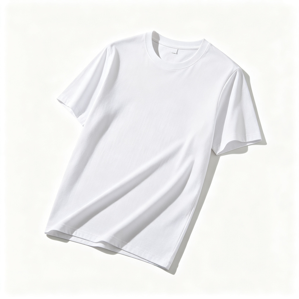 White Cotton Crew-Neck T-Shirt