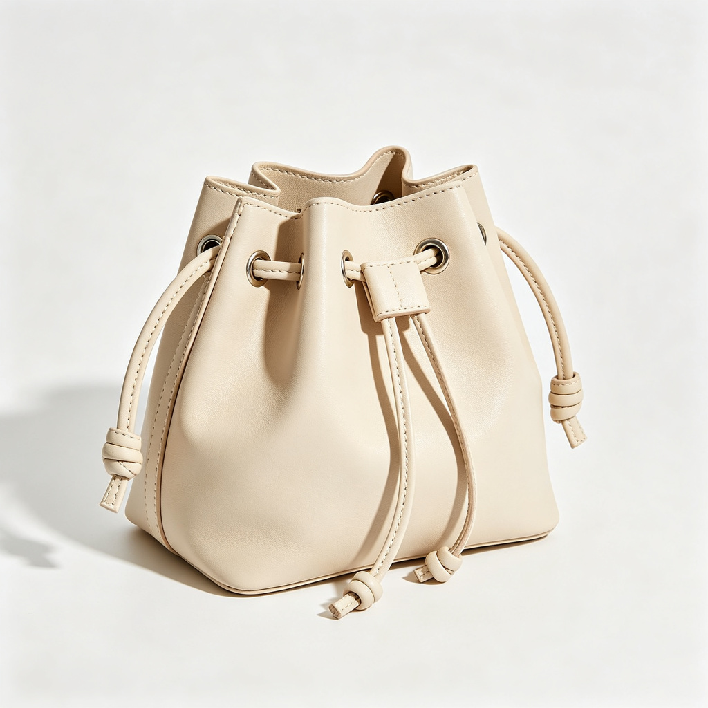 Beige Bucket Bag