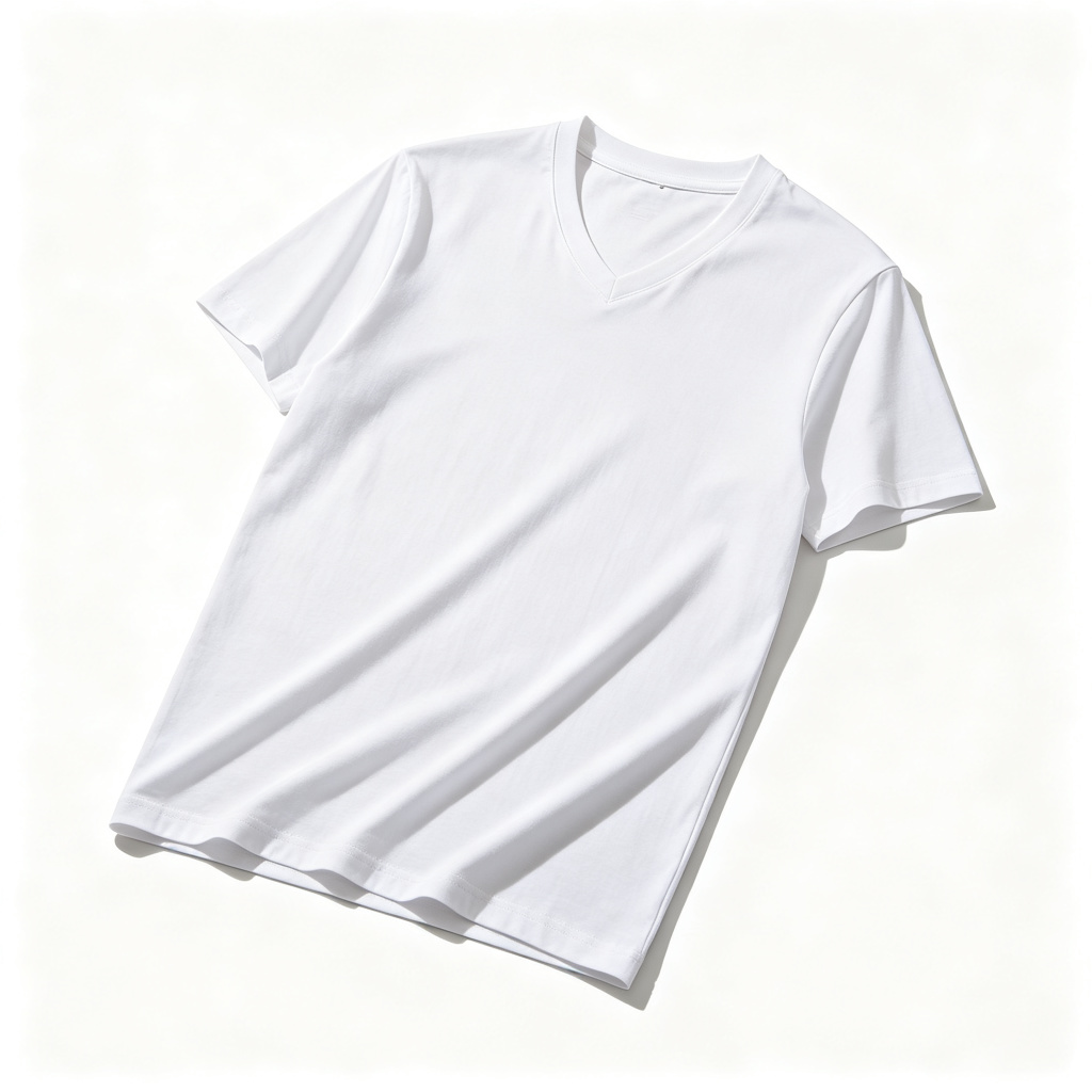 White V-Neck T-Shirt