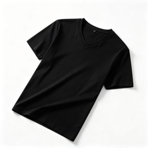 BlackV-Neck T-Shirt