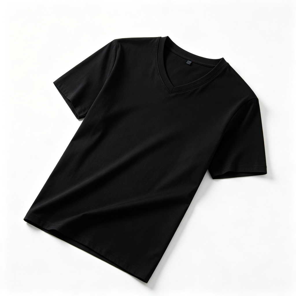 Black V-Neck T-Shirt