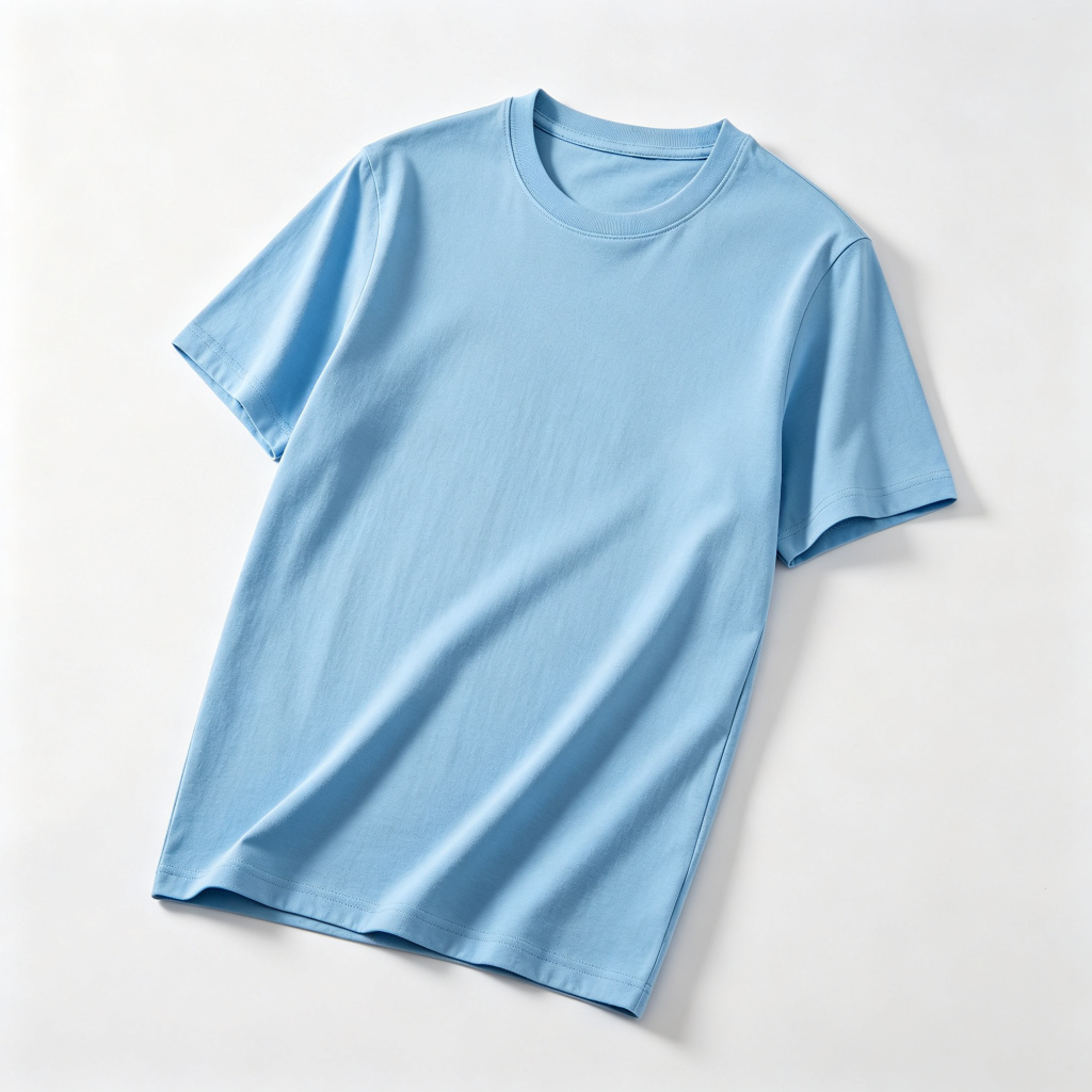 Sky Blue Crew-Neck T-Shirt