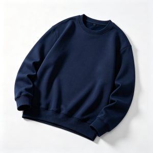 NavyCrew-Neck Sweatshirt