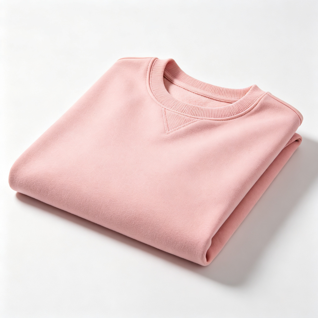 Pink Crew-Neck Sweatshirt