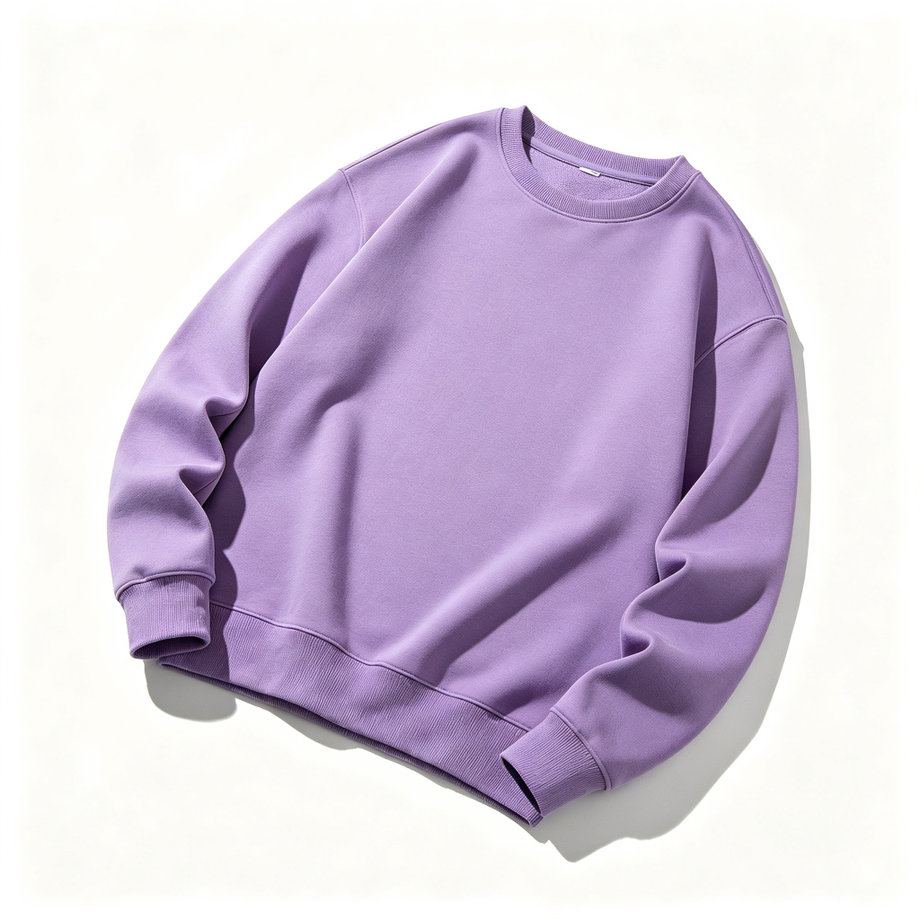Purple Crew-Neck Sweatshirt