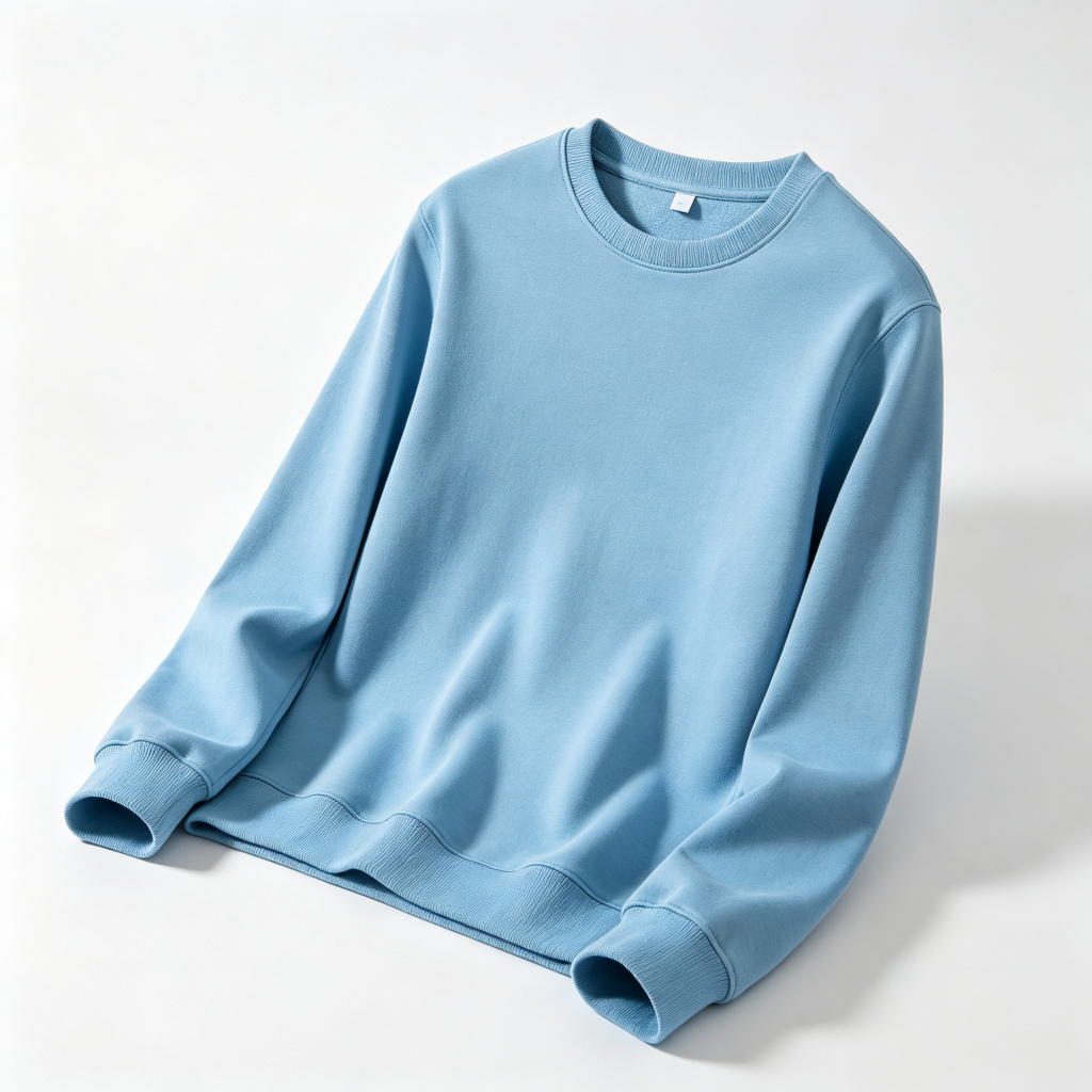 Sky Blue Crew-Neck Sweatshirt