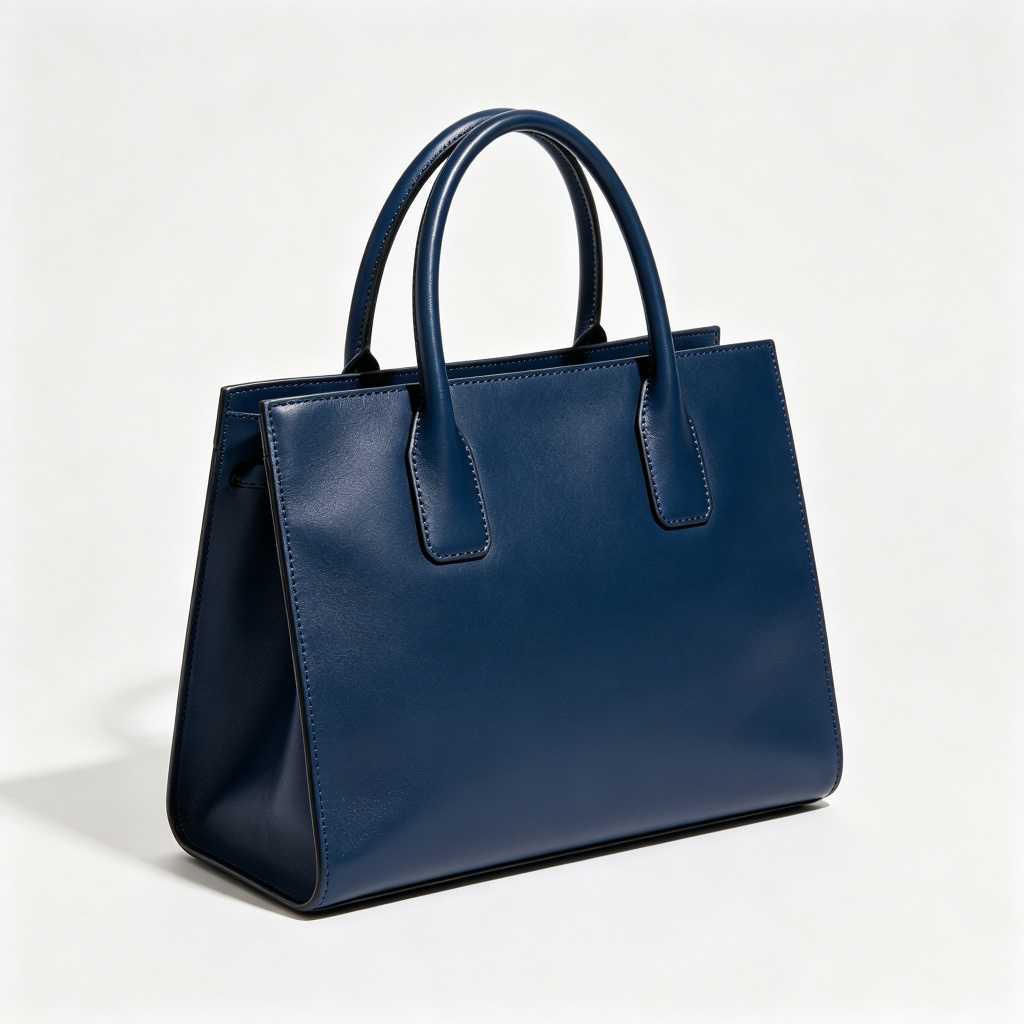 Navy Leather Bag