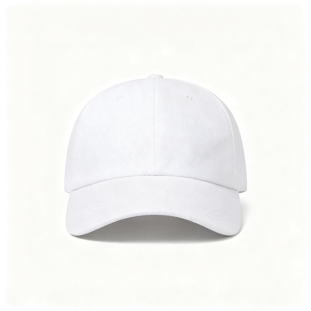 White Cotton Baseball Cap