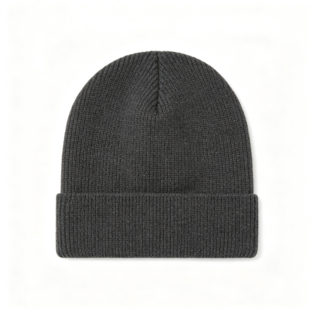 Dark Gray Knit Beanie