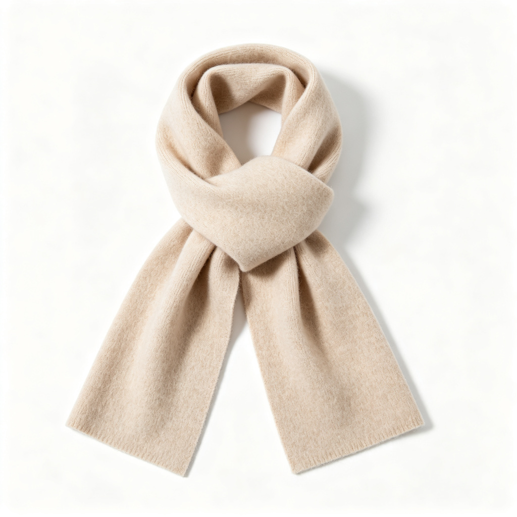 Beige Cashmere Scarf