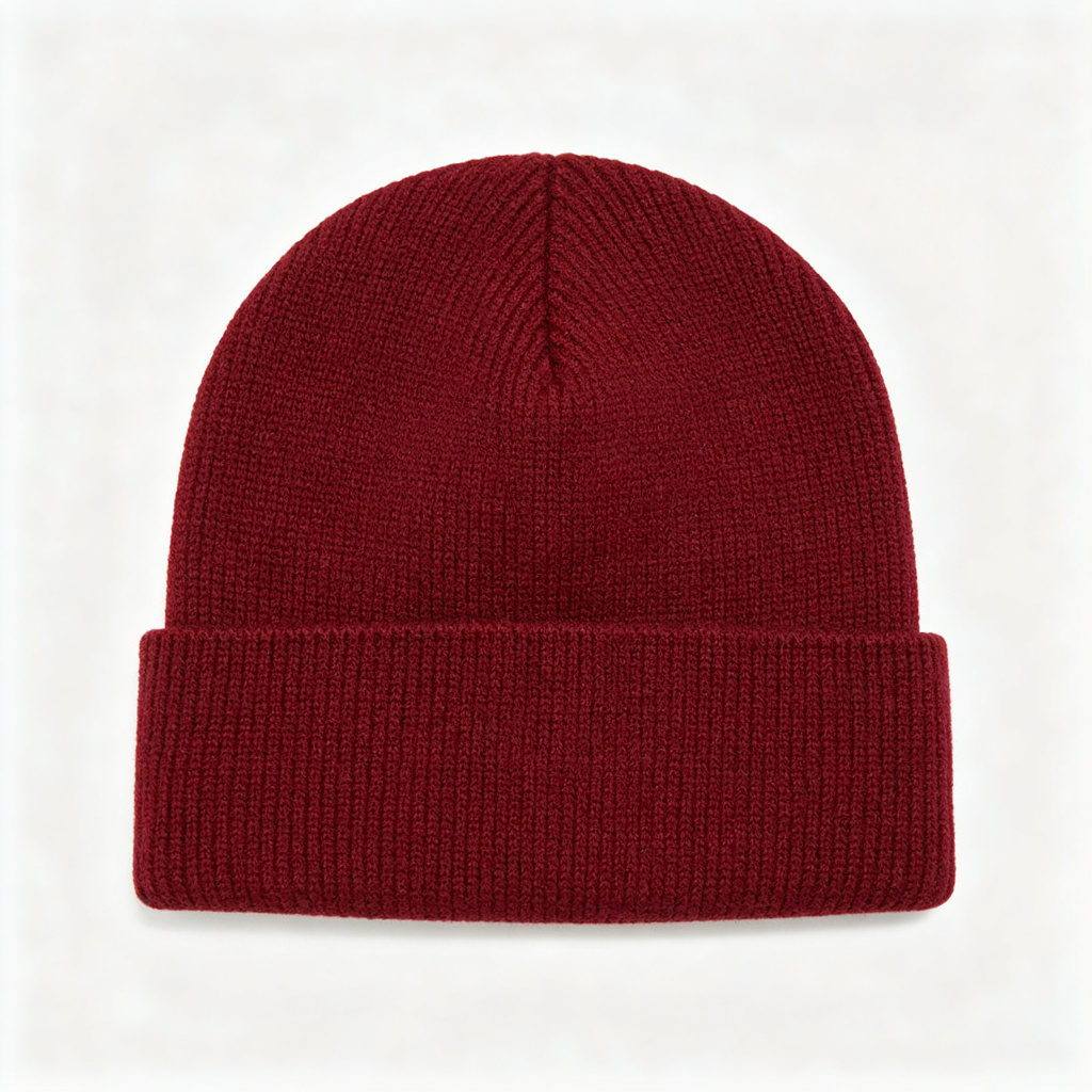 Burgundy Knit Beanie