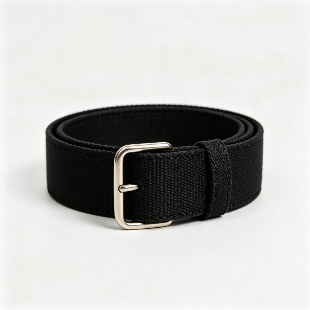 Black Canvas Belt