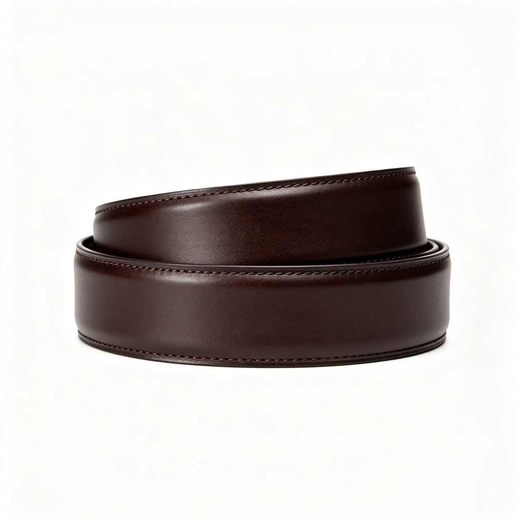 Dark Brown Genuine Leather Belt