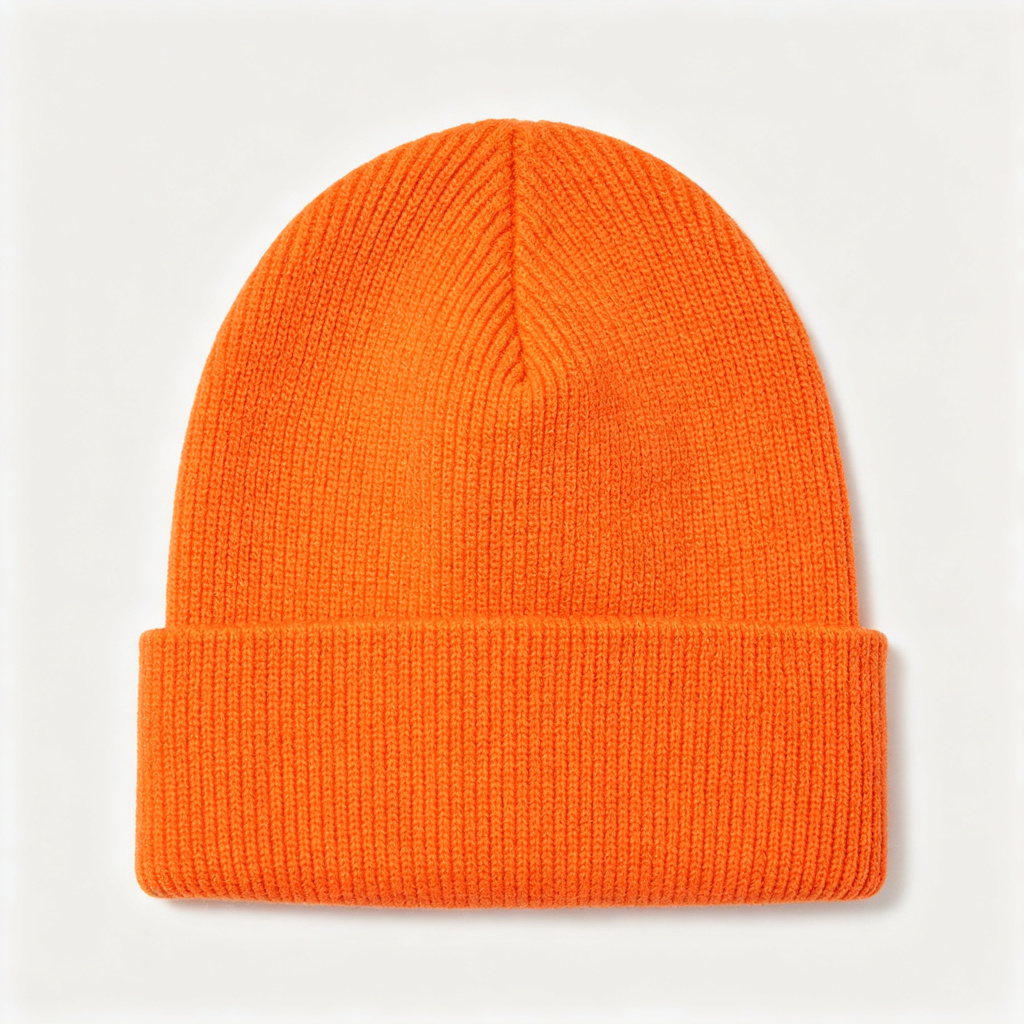 Orange Knit Beanie