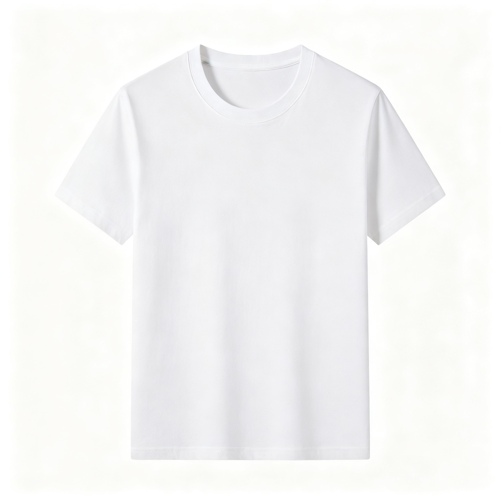 White Cotton Crew-Neck T-Shirt