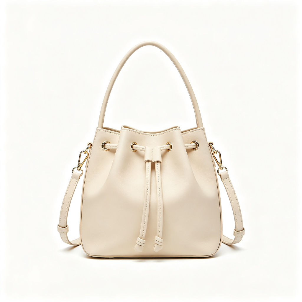 Beige Bucket Bag