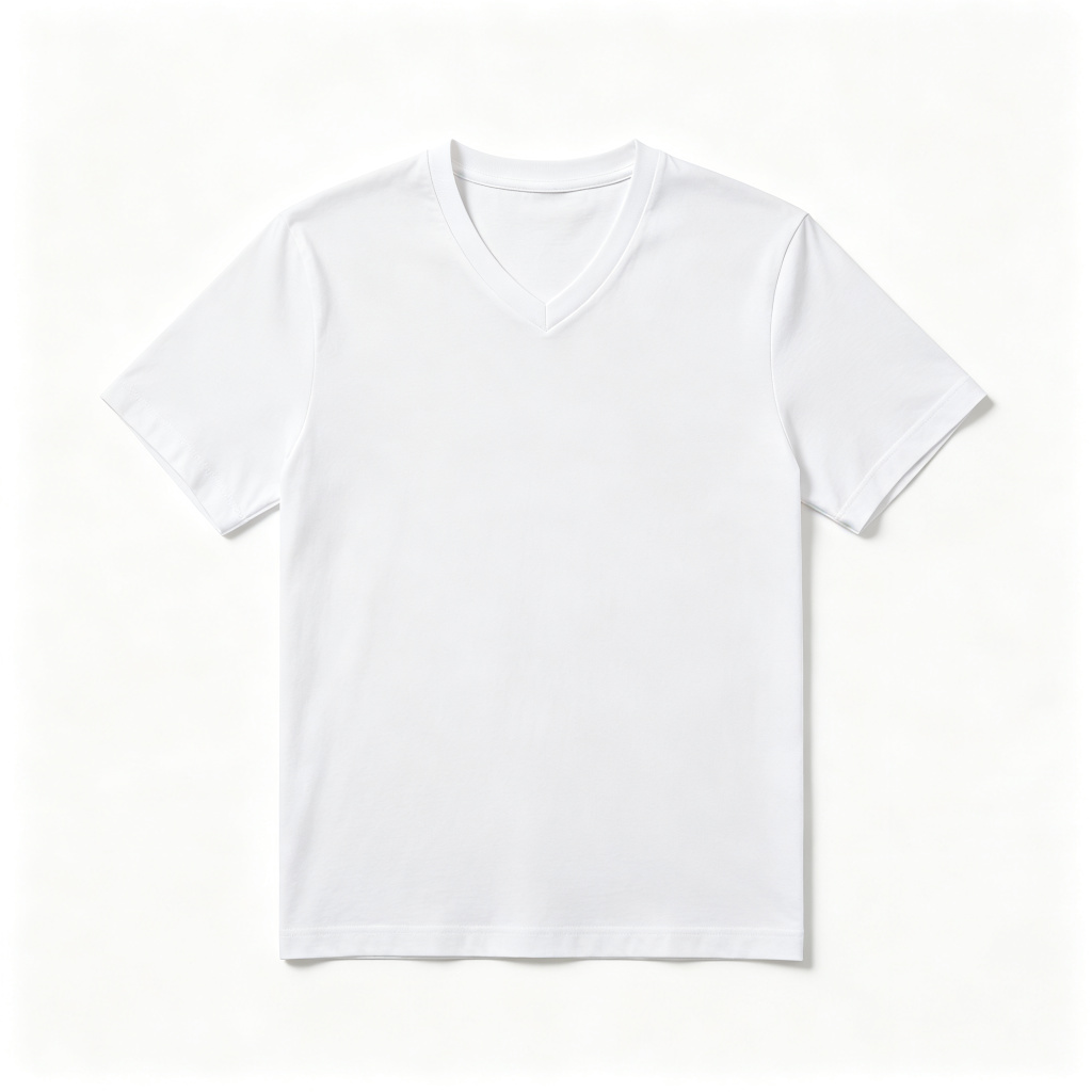 White V-Neck T-Shirt