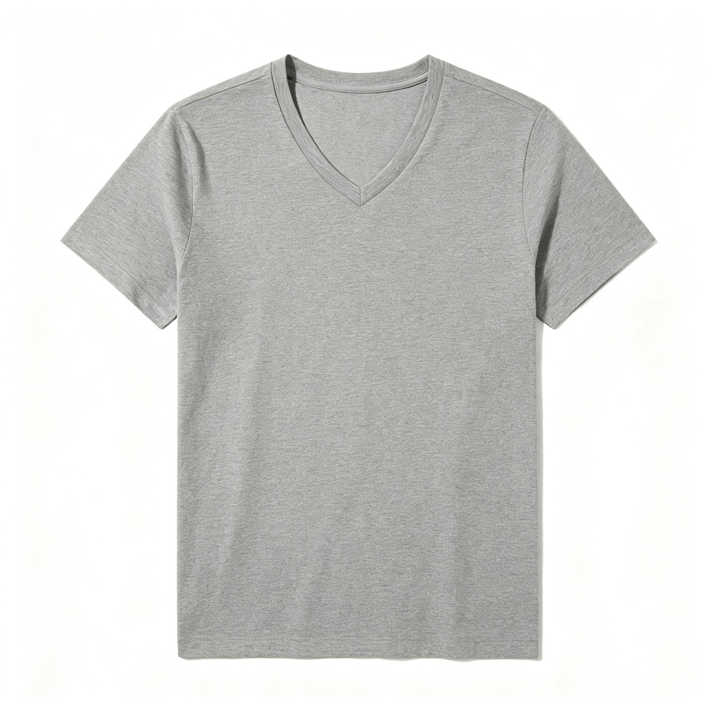 Gray V-Neck T-Shirt