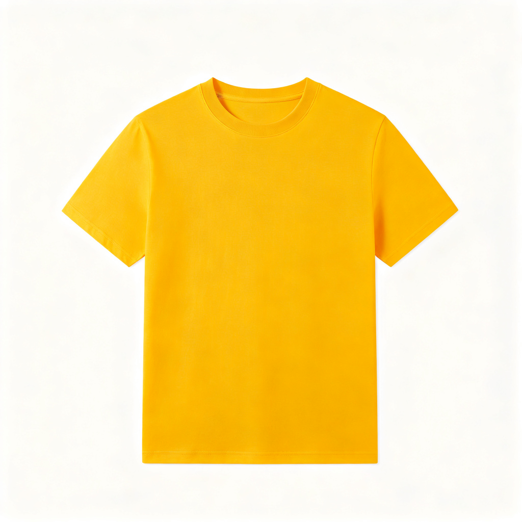 Bright Yellow Crew-Neck T-Shirt
