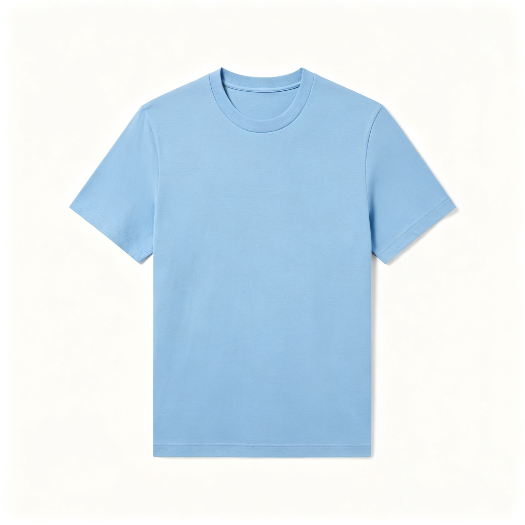 Sky Blue Crew-Neck T-Shirt