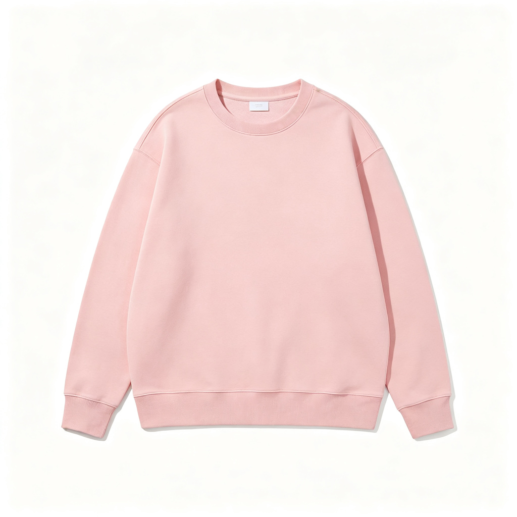 Pink Crew-Neck Sweatshirt