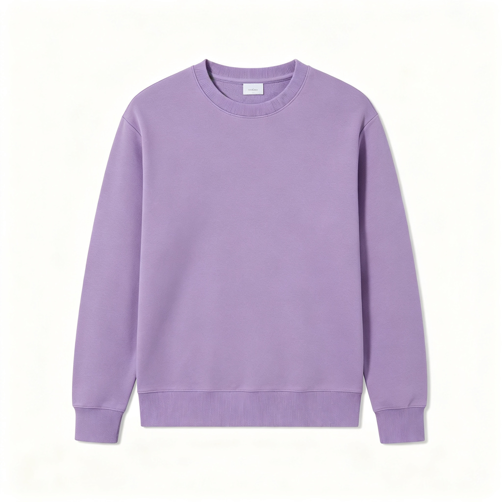Purple Crew-Neck Sweatshirt
