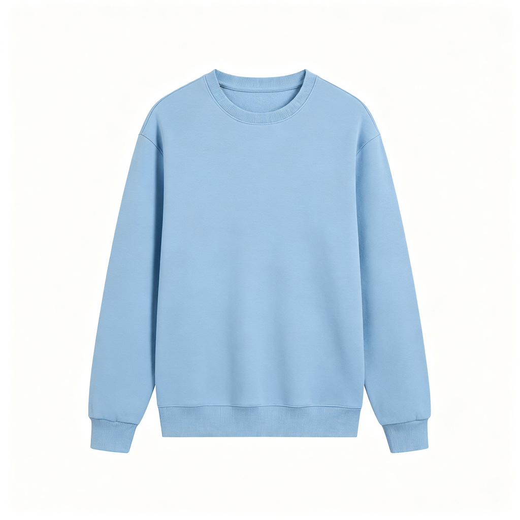 Sky Blue Crew-Neck Sweatshirt