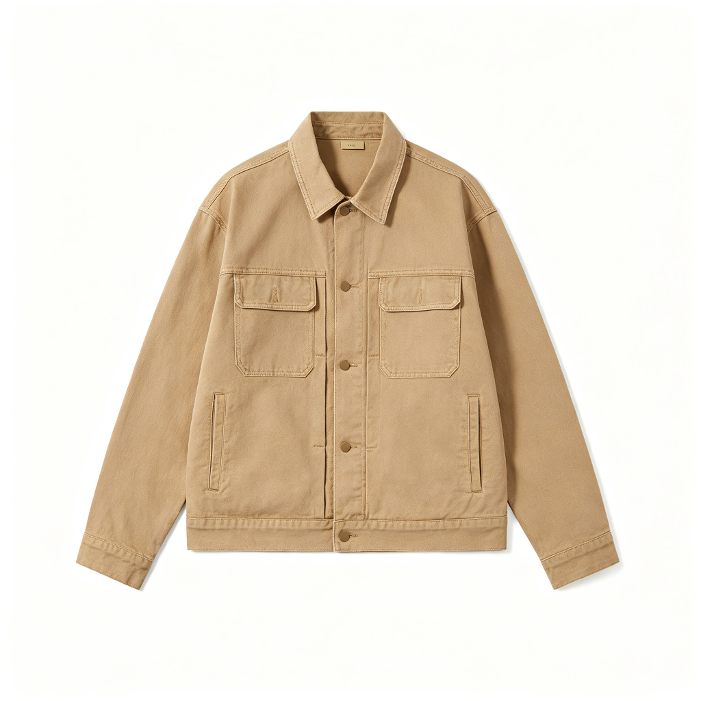 Khaki Denim Jacket