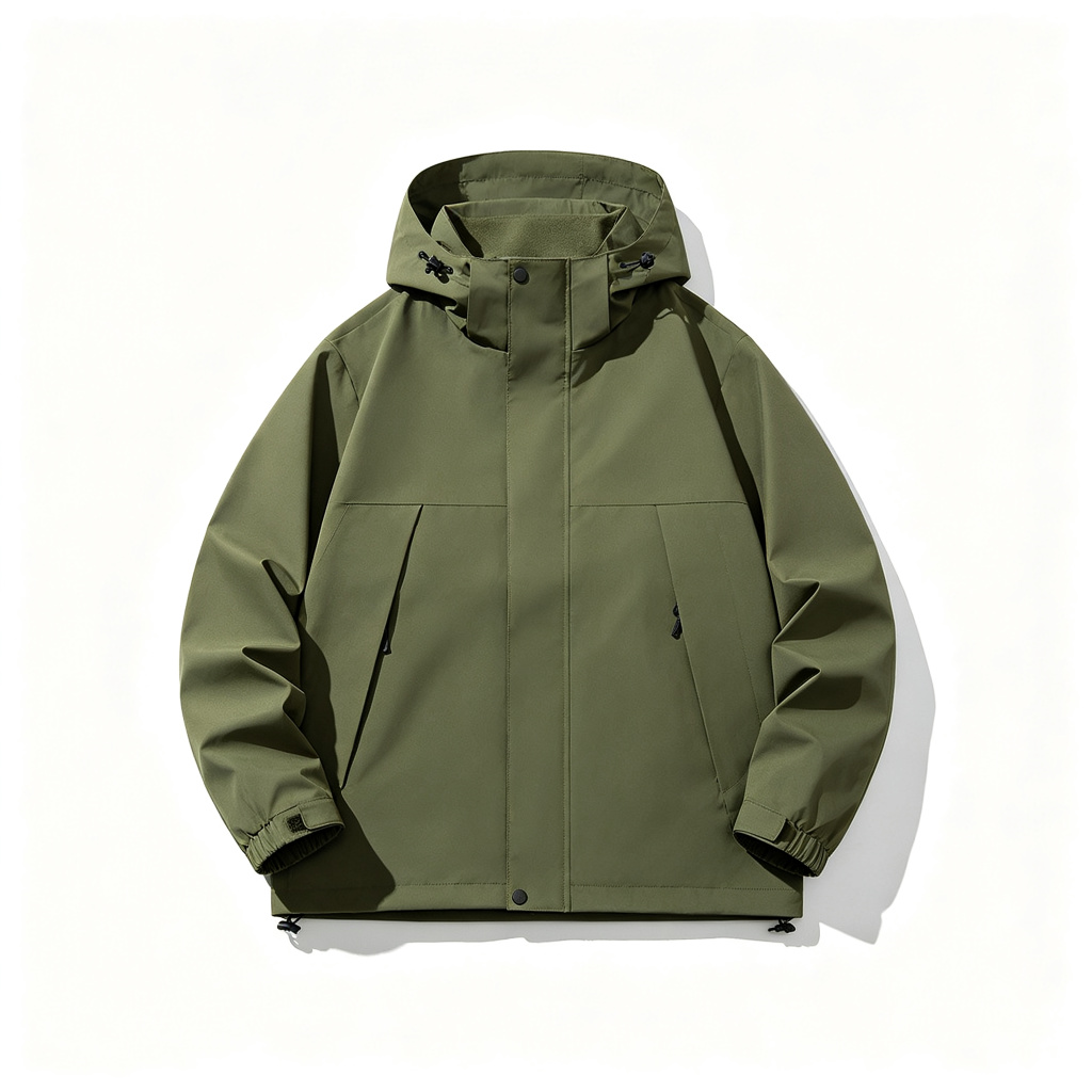 Army Green Outdoor Shell Jacket