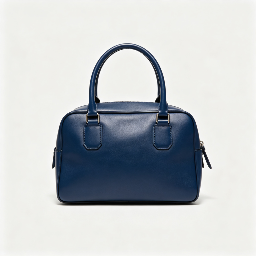 Navy Leather Bag