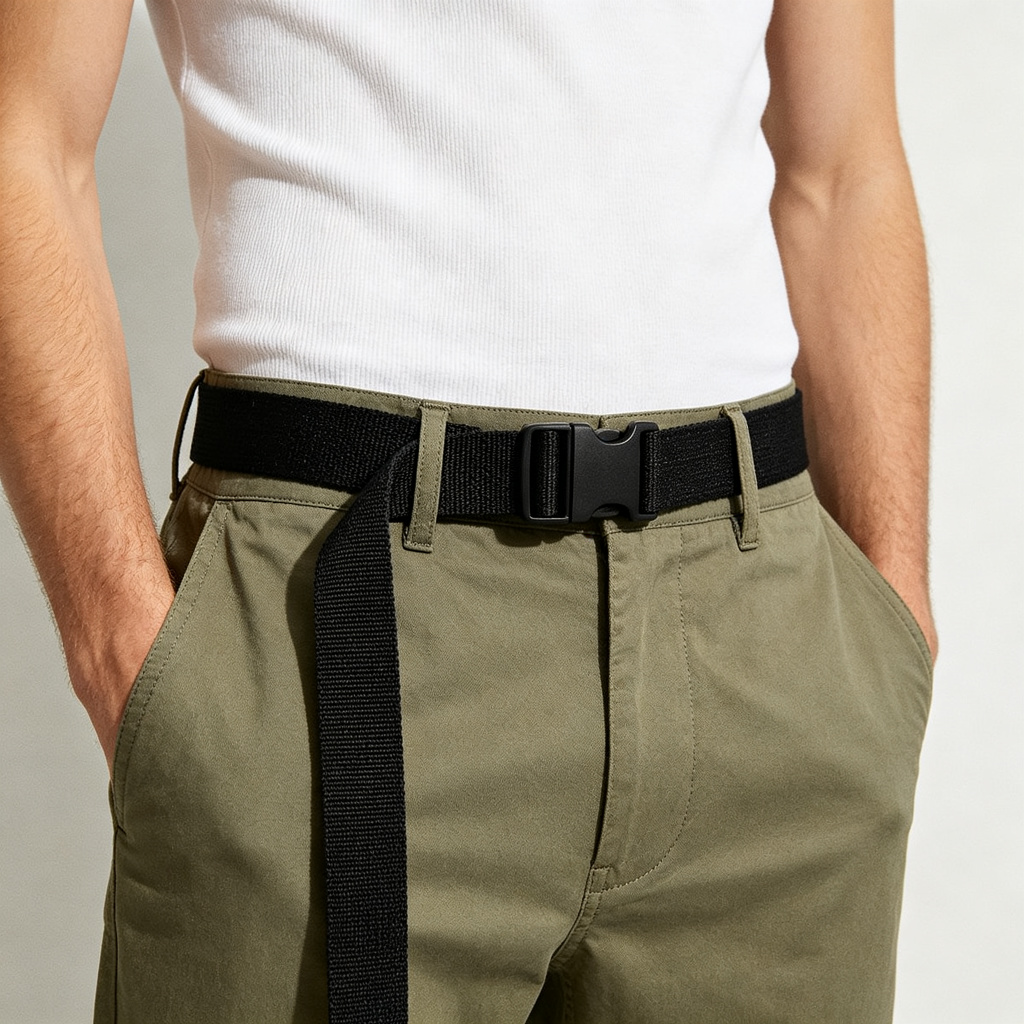 Black Canvas Belt