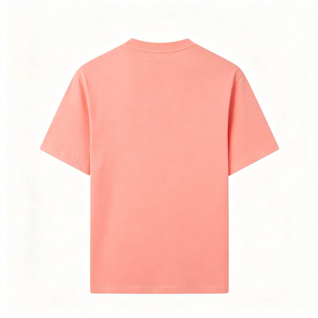 Coral Pink Crew-Neck T-Shirt