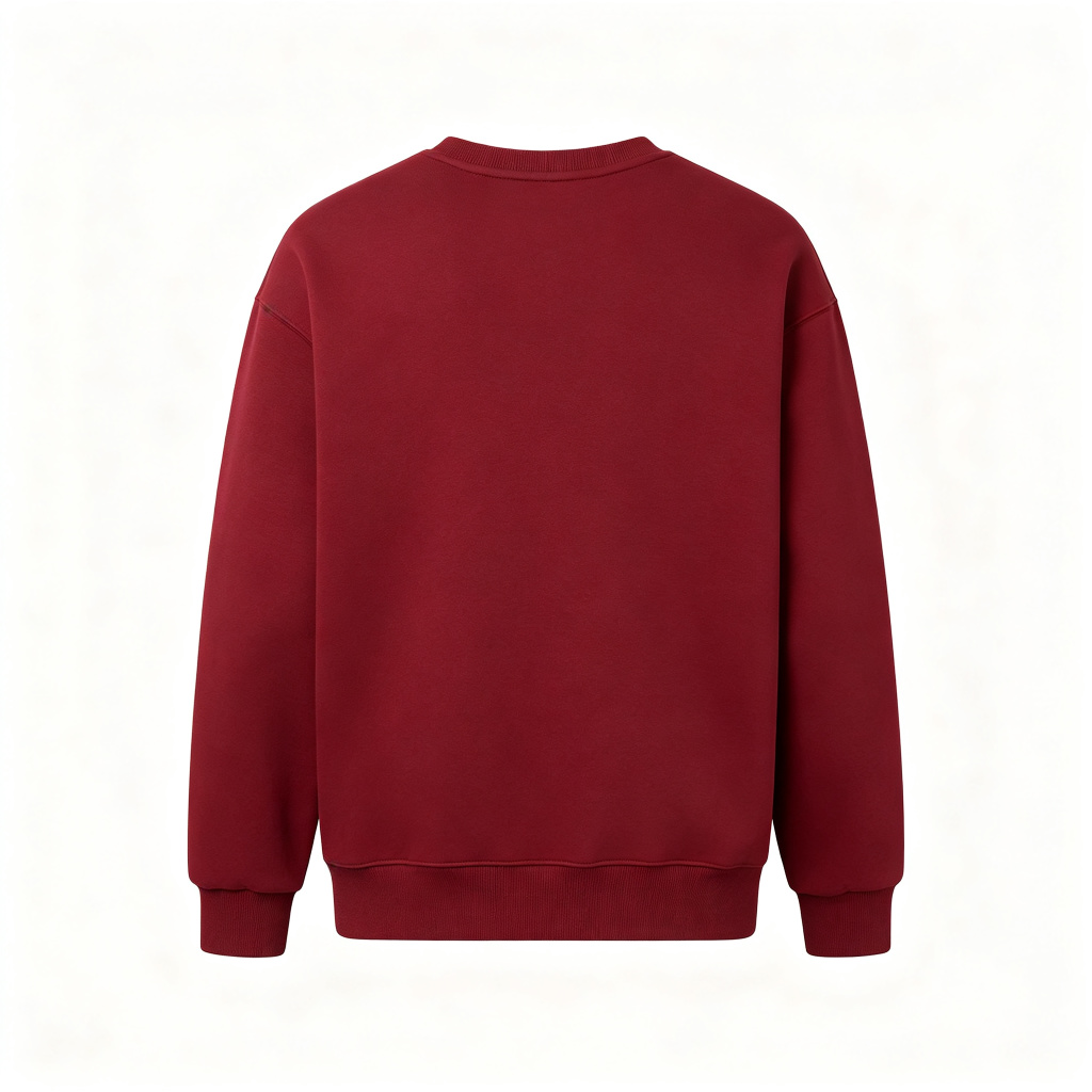 Burgundy Crew-Neck Sweatshirt