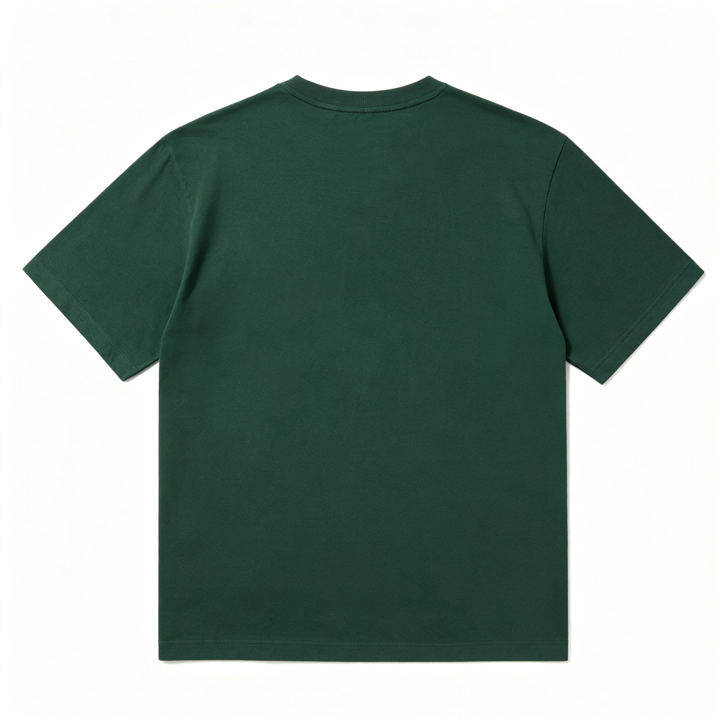 Forest Green Cotton Crew-Neck T-Shirt