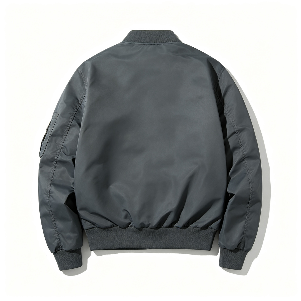 Dark Gray Bomber Jacket