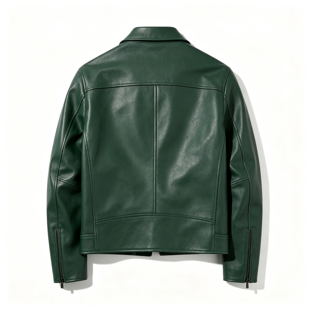 Forest Green Leather Jacket