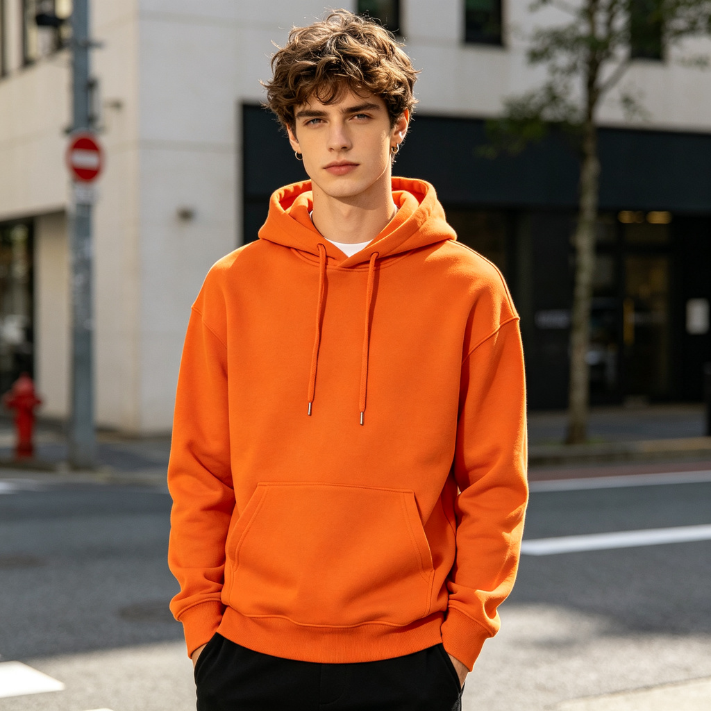 Orange Hoodie