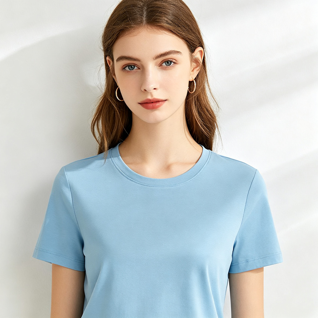 Sky Blue Crew-Neck T-Shirt