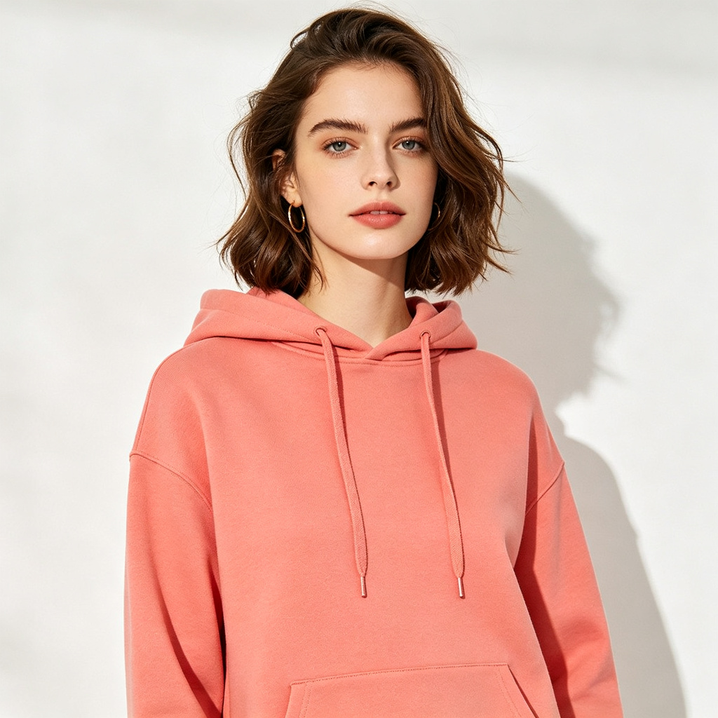 Coral Pink Hoodie