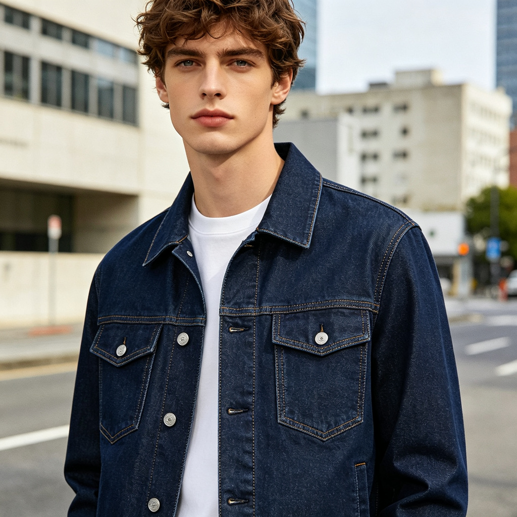 Navy Denim Jacket
