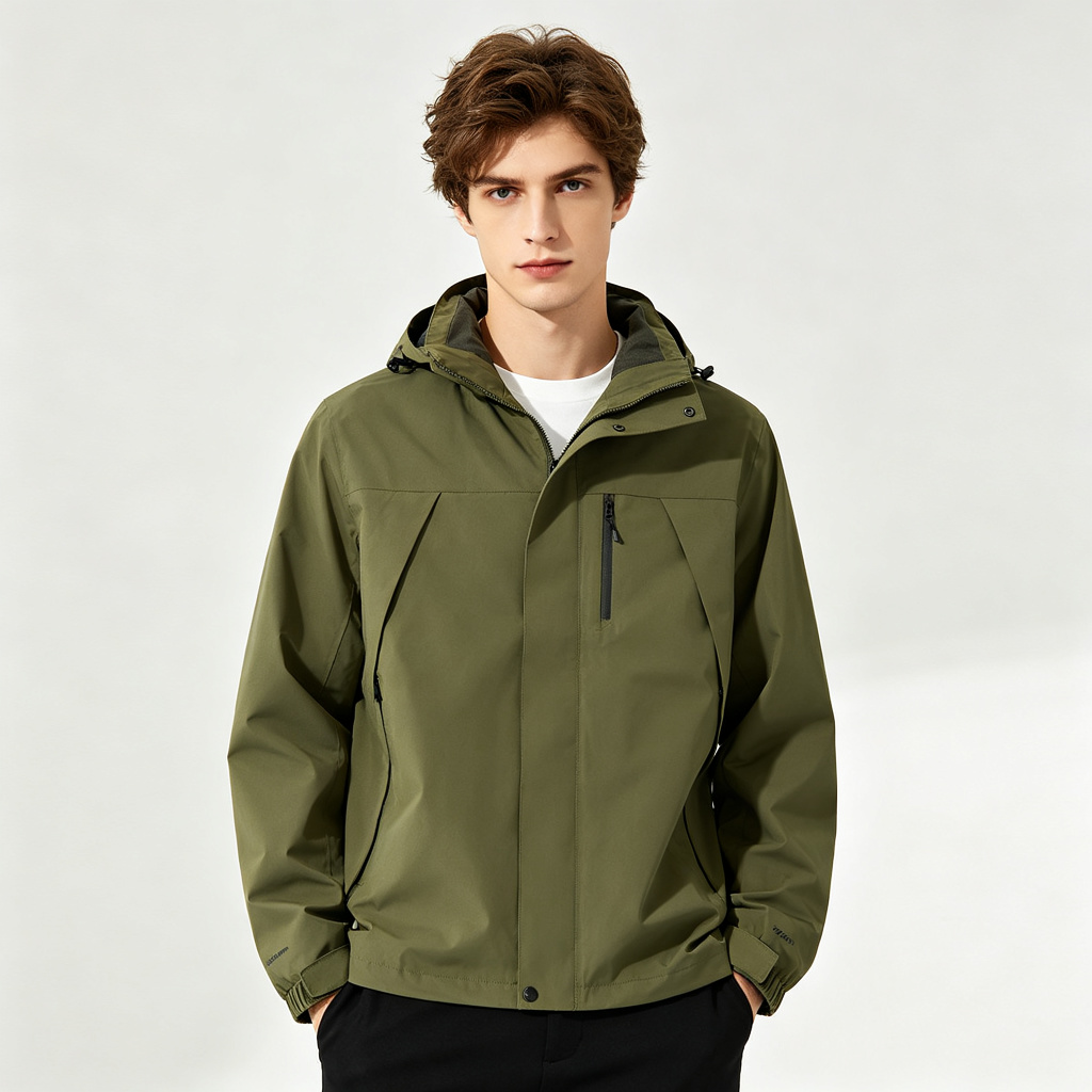 Army Green Outdoor Shell Jacket