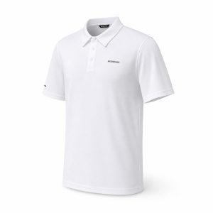Three-Color Minimal Short-Sleeve Polo Shirt - View 1